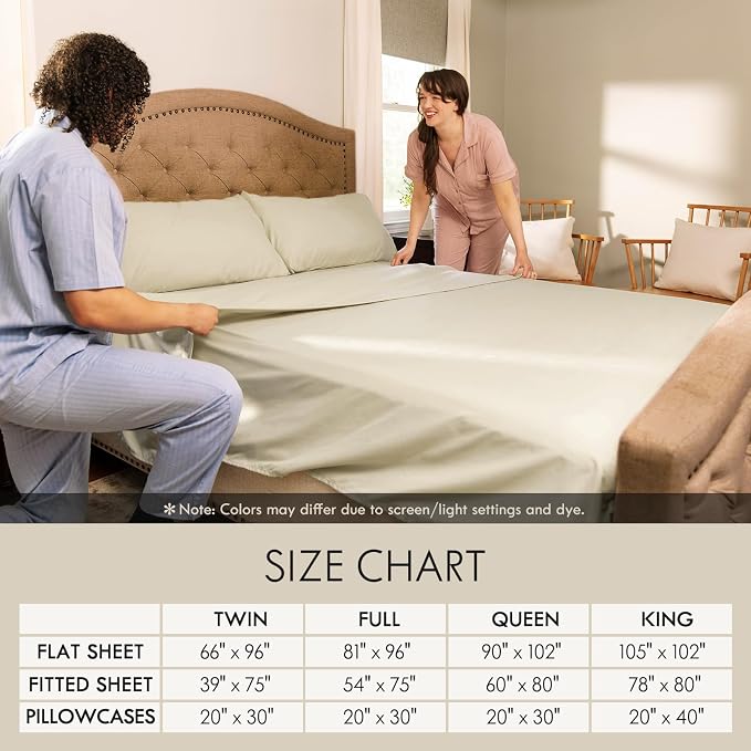 ClevaHome Twin Size Sheet Set - Image 8