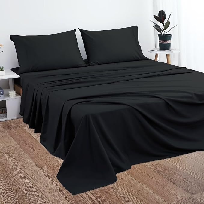 2-Pack Cotton King Flat Sheet Only, 600 Thread Count 100% Egyptian Cotton Top - Image 5