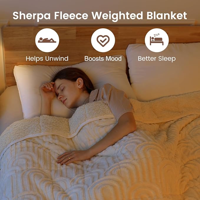 Sherpa Fleece Adult Weighted Blanket Great - Image 2