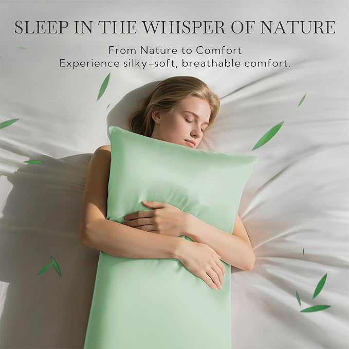 MR&HM King Pillow Cases Set of 2, Cooling Pillow Case - Image 2