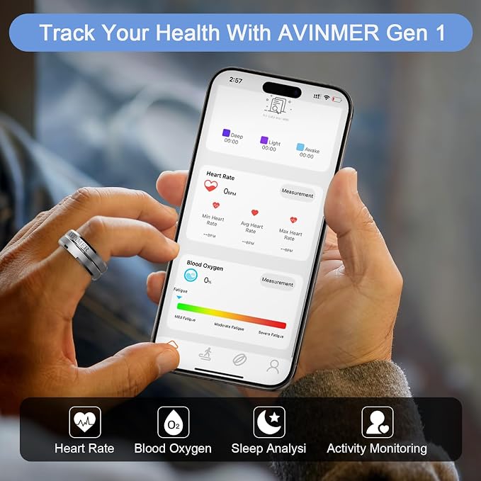 Gen 1 Smart Ring – Activity & Sleep Tracking, Hands-Free App & Camera Control - Image 3