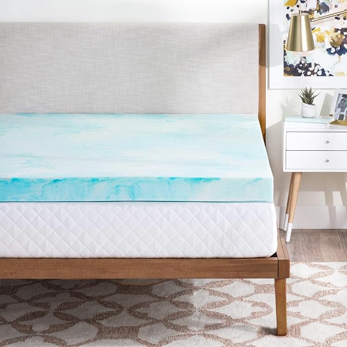 OLIXIS Gel Memory Foam Mattress Topper, Twin XL 2 Inch, Cooling Gel Infused - Image 8