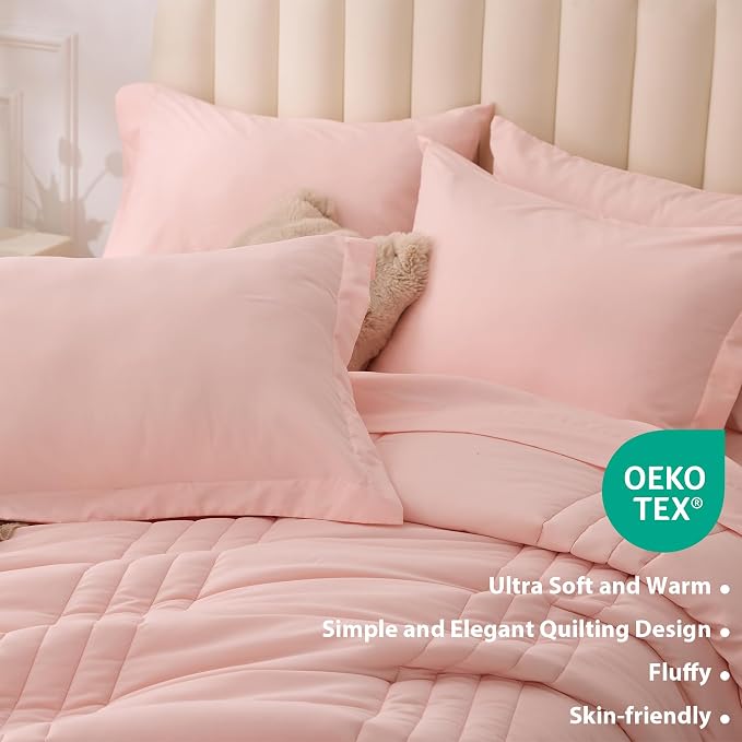 Twin Comforter Set Pink - Image 5