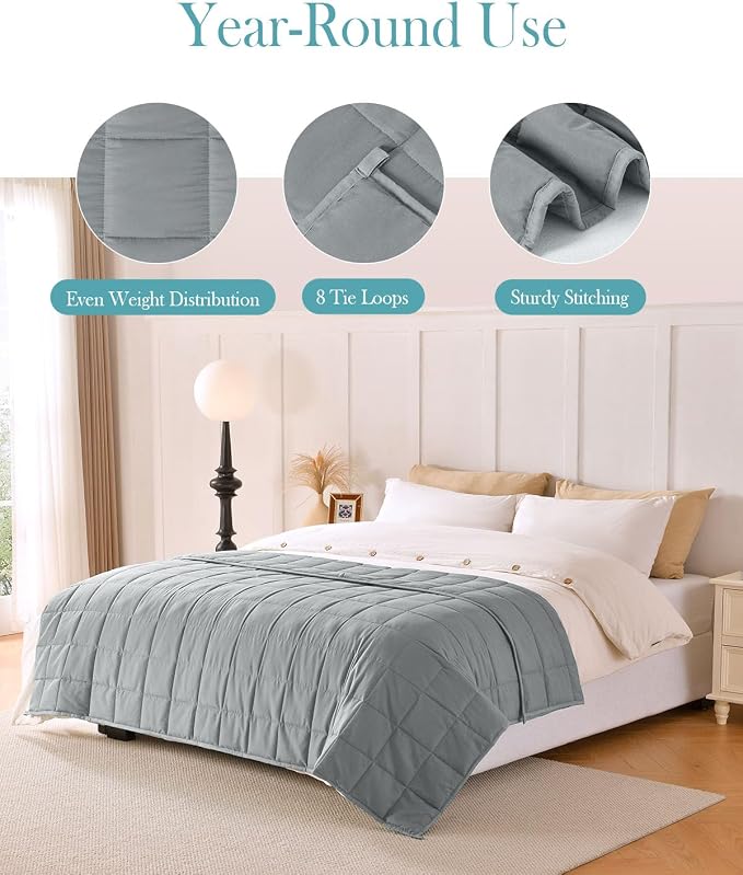 Topblan Weighted Blanket, Ultra Soft Cooling Weighted Blanket - Image 4