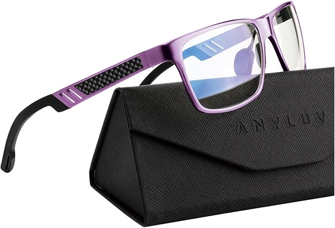 ANYLUV Blue Light Blocking Glasses Men Computer Gaming Glasses Lightweight by ANYLUV