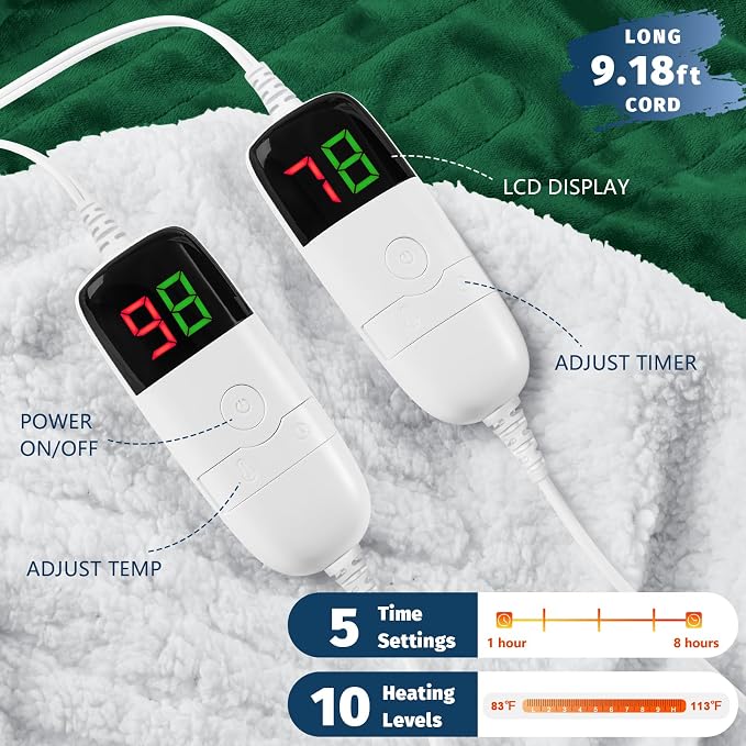 Heated Electric Blanket King Size - Image 3