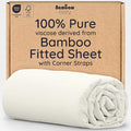 Bambaw 100% Viscose Derived from Bamboo Fitted Sheet Queen Size, 16’’ Deep by Bambaw