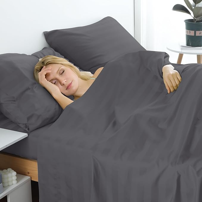Cotton Full Flat Sheet Only, 600 Thread Count 100% Egyptian Cotton Top Sheet - Image 6