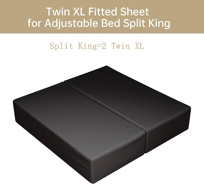 2-Pack 100% Egyptian Cotton Fitted Sheet TwinXL Size, 600 Thread Count Cotton - Image 6
