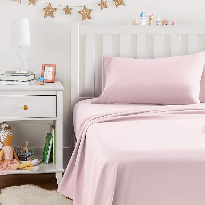 Amazon Basics Kid's Soft, Breathable, Easy-Wash Microfiber 3-Piece Sheet Set - Image 6