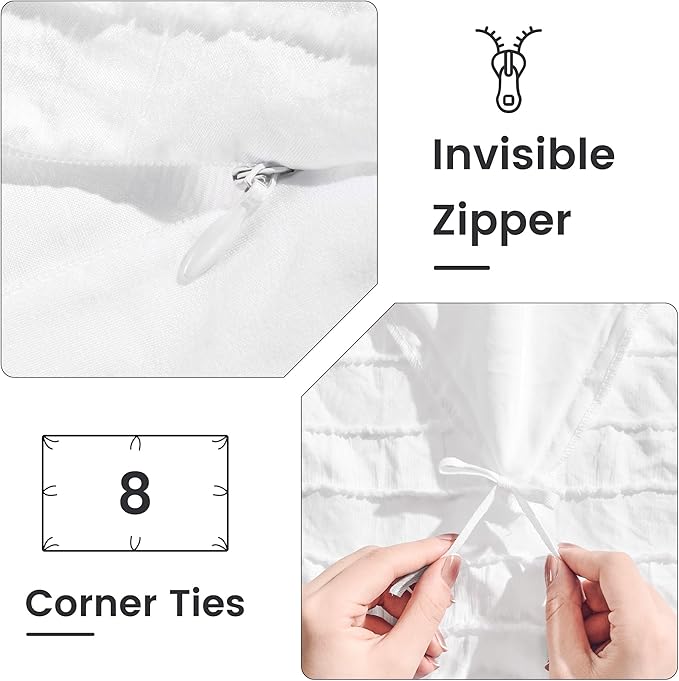 NEXHOME PRO Duvet Cover Queen Size, Soft and Lightweight Microfiber Comforter - Image 4