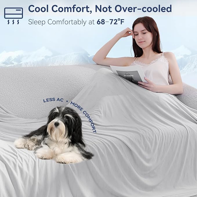 Elegear Cooling Blanket for Hot Sleepers, Double-Sided Arc-Chill® 3.0 Cooling - Image 8