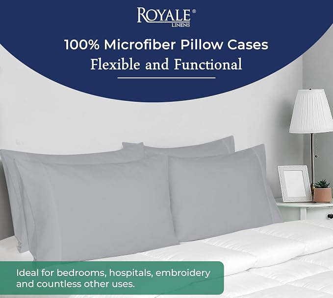 Royale Linens Standard Pillowcase Set of 2 - Image 6