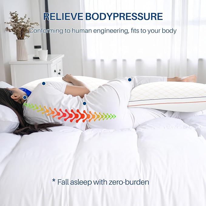 YZ HOME Long Body Pillow for Adults - Image 3