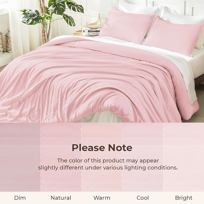 Litanika Pink Twin/Twin XL Comforter Set, 2 Pieces Girls Teen Kids Cute Soft - Image 8