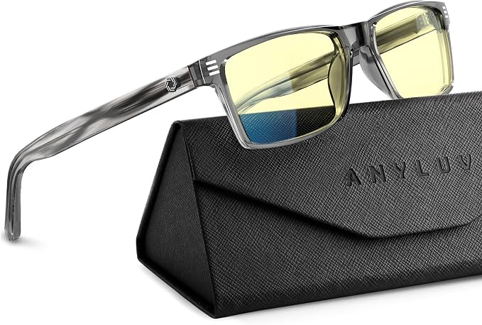 ANYLUV Blue Light Glasses Men Woman, Eye Strain Relief Eye Protection by ANYLUV