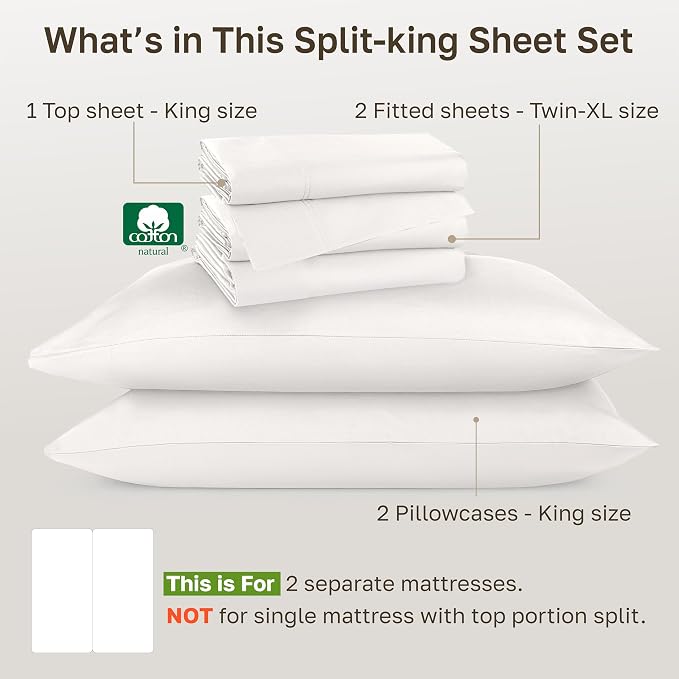California Design Den Split King Sheets Sets - Image 4