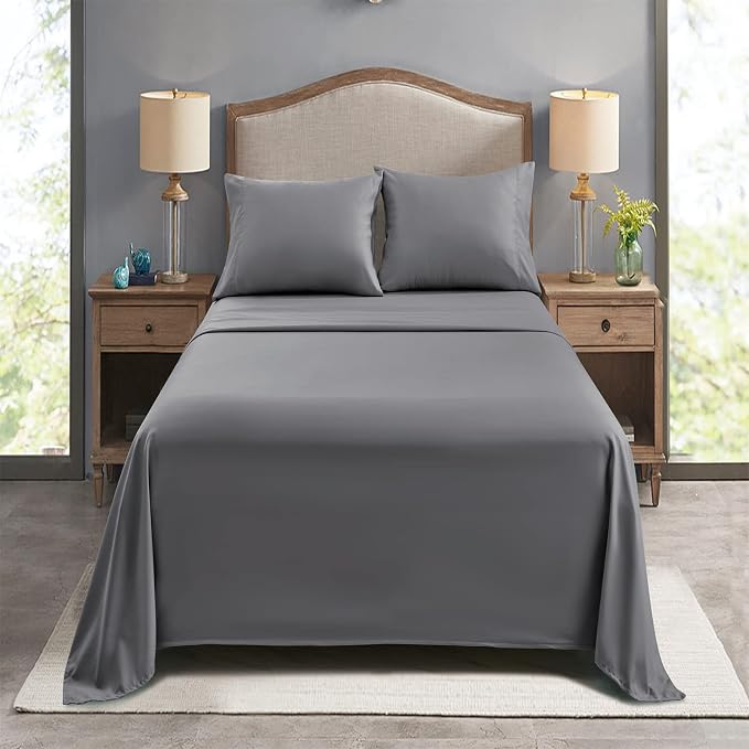 FreshCulture Twin Flat Sheets Only, Soft Microfiber Bedding Sheets - Image 7