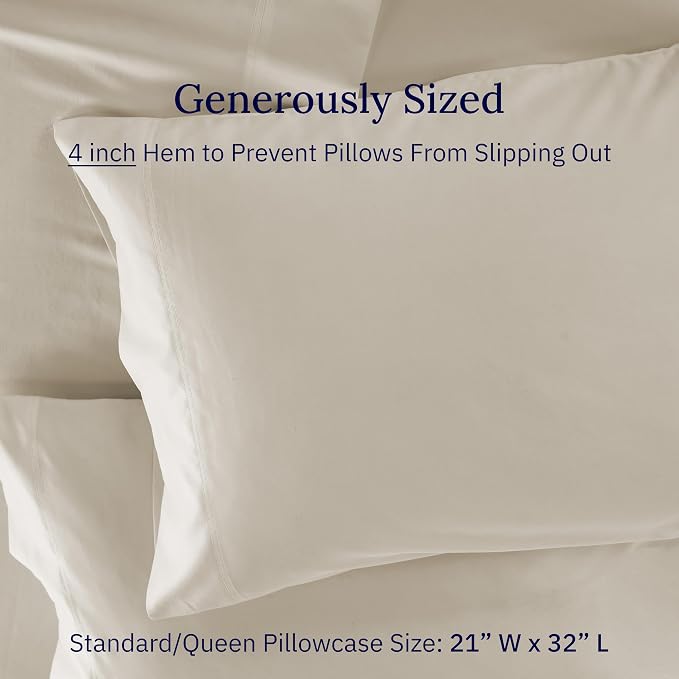 California Design Den Premium Standard/Queen Size Pillow Cases Set of 2-600 - Image 5