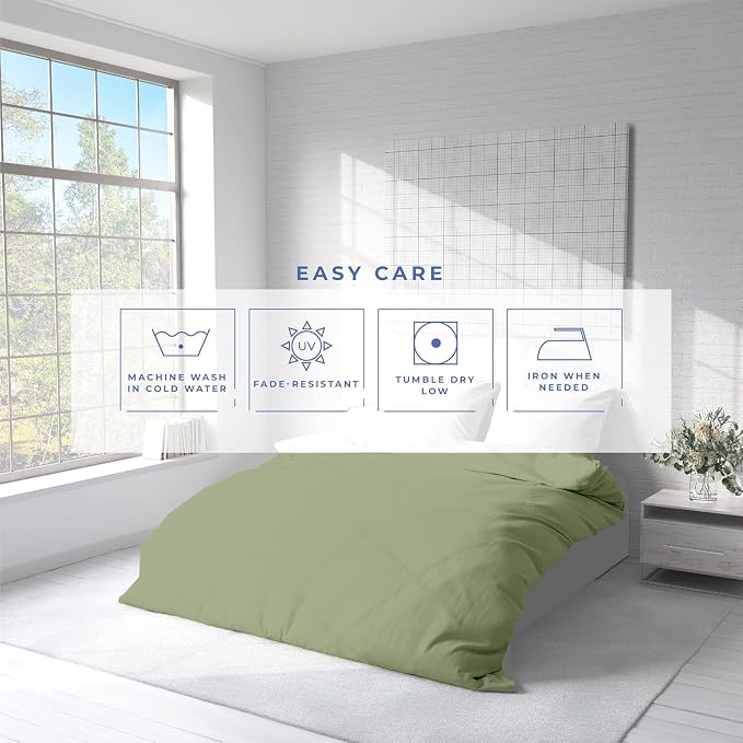Kotton Culture 1 Pc California King Duvet Cover Only-100% Egyptian Cotton 600 - Image 6