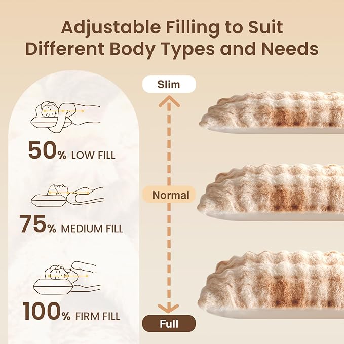 ZonLi Fluffy Body Pillow for Adults, Fuzzy Faux Fur Body Pillow - Image 7