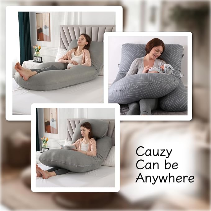 ALLOPERA Pregnancy Pillow, Full Body Maternity Pillow 57 inch, - Image 7