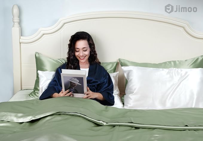 100% Mulberry Silk Pillowcase for Hair and Skin, 22 Momme Pure Natural Silk - Image 3
