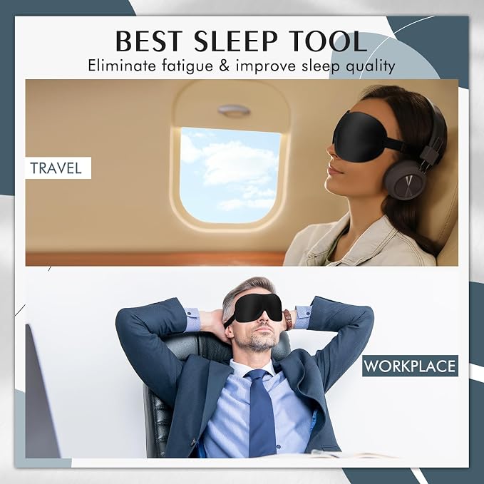 Bonuci 12 Pack Sleep Mask Blackout 3D Eye Mask - Image 7