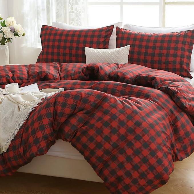 MUXHOMO Duvet Cover Queen Size Floral Duvet Cover Set - Image 4