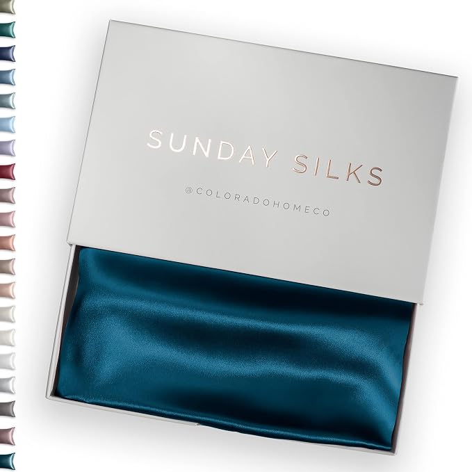 SUNDAYSILKS™ Premium Silk Pillow Cases | 100% Mulberry Silk Pillowcase by ColoradoHomeCo