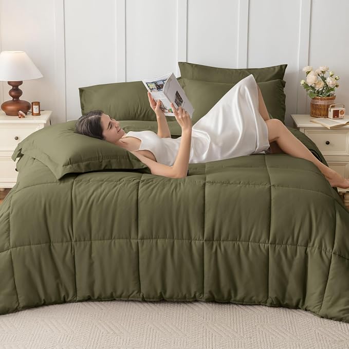 JOLLYVOGUE King Comforter Set, Ultra-Soft Bed in a Bag King Size 7 Pieces - Image 6