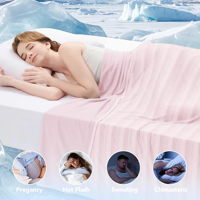 GOHERO Cooling Blanket Queen Size- 90"x90" Summer Cooling Throw Blanket - Image 3