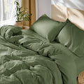 SONORO KATE 100% French Linen Duvet Cover Queen Size, Soft Breathable by SONOROKATE