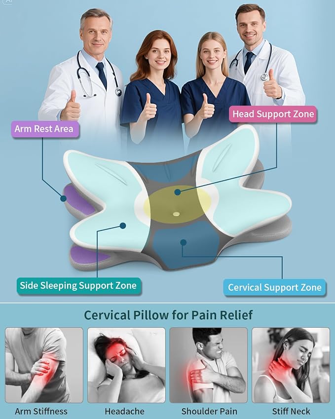 Cervical Neck Pillow for Pain Relief - Image 2