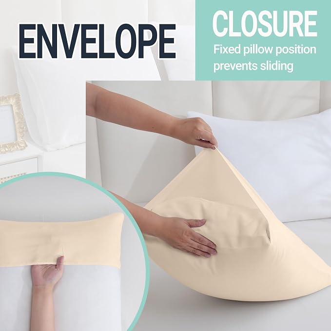 ZPECC Pillow Cases Queen Size Set of 4, 20x30 Envelope Closure Pillowcases - Image 5