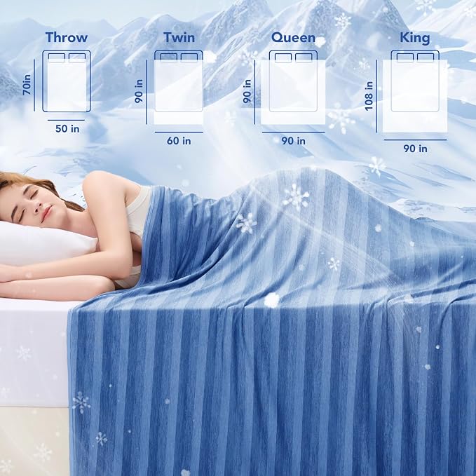 GOHERO Cooling Blanket Throw- 50"x60" Summer Cooling Throw Blanket - Image 7