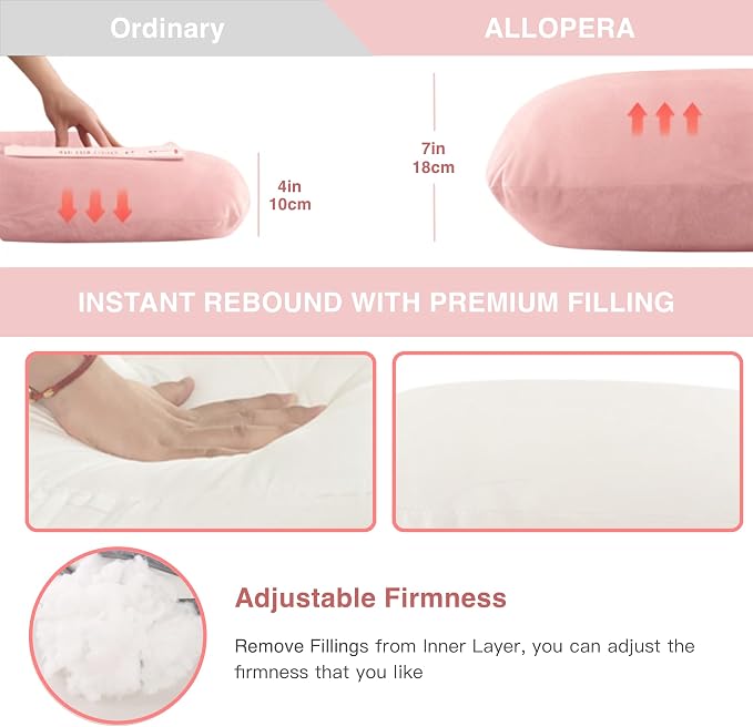 ALLOPERA Pregnancy Pillow, Full Body 57 Inch Maternity Pillow - Image 4