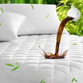 UNILIBRA King Mattress Pad Waterproof Rayon Made from Bamboo, Fitted Deep by Unilibra