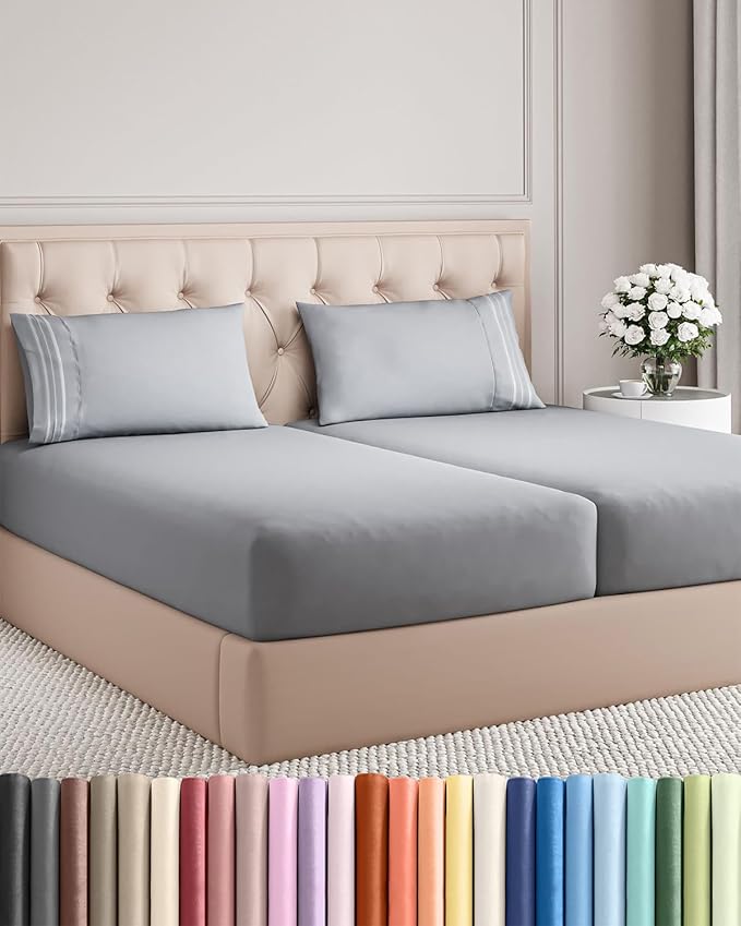 Split King Size 5 Piece Sheet Set by CGKUnlimited