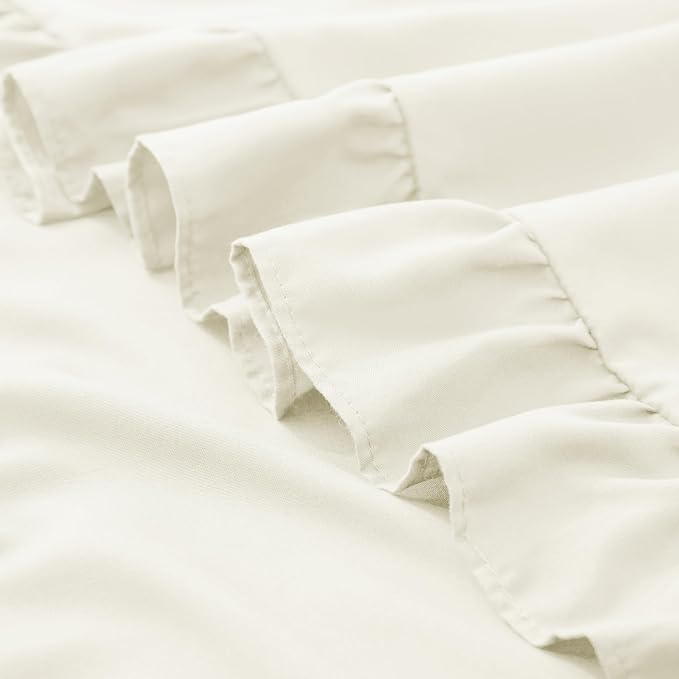 KKJIAF Ruffle Pillow Cases Standard Size Set of 2, Ruffled Pillow Covers - Image 6