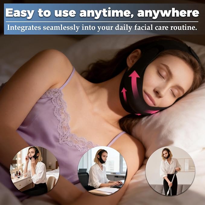 2 PCS Jawline Exerciser and Chin Strap - Image 7