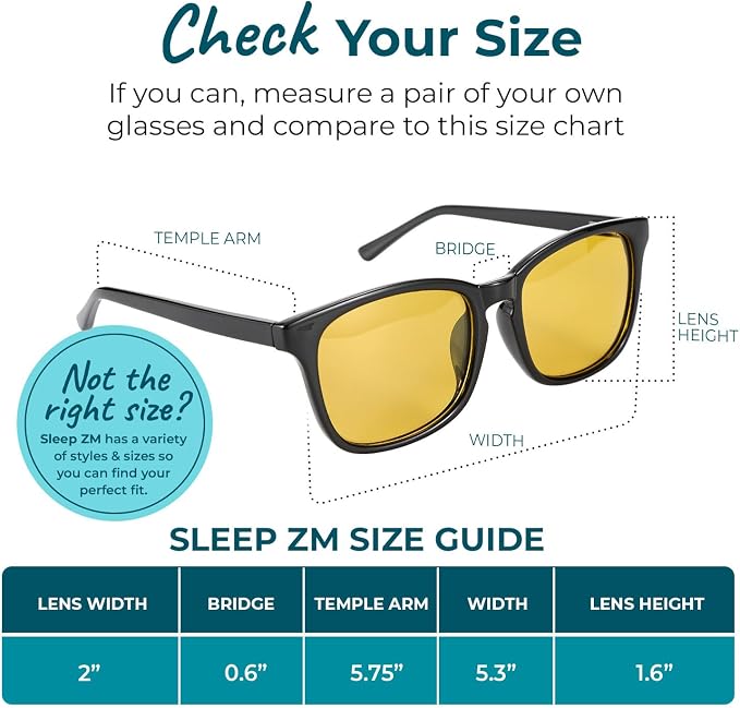 Sleep ZM Blue Light Blocking & Light Sensitivity Glasses - Image 5