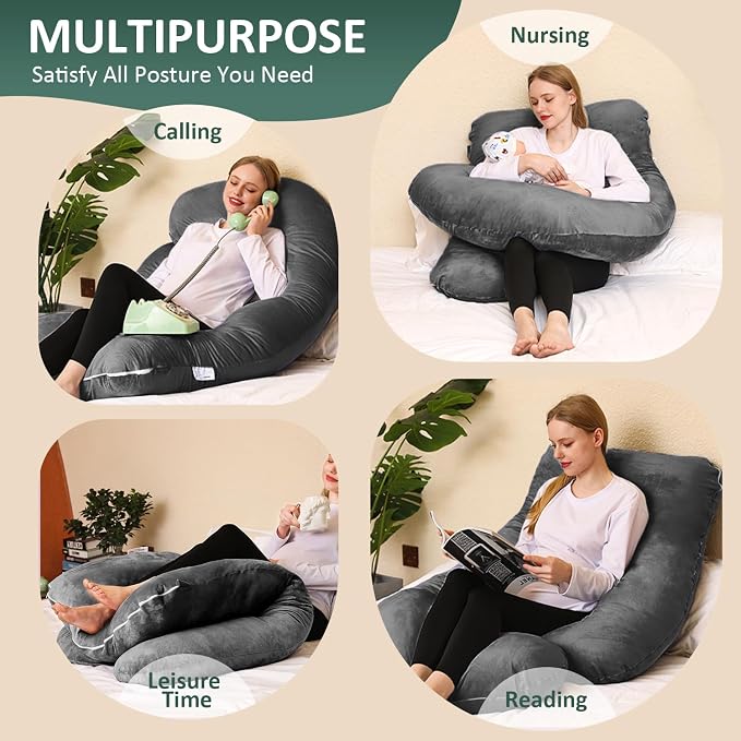 Chilling Home Pregnancy Pillow, U Shaped Pregnancy Pillows - Image 5