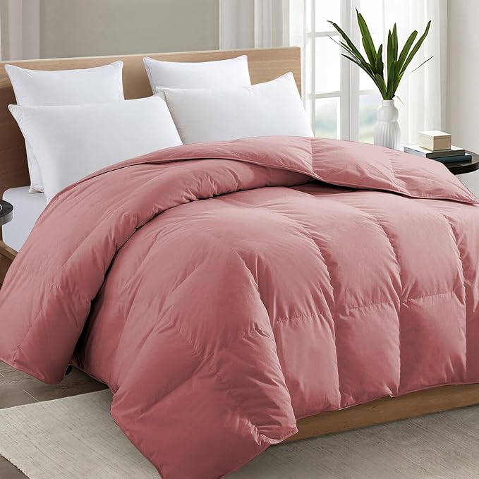 TEXARTIST Premium 2100 Series King Comforter All Season Breathable Dusty Pink by TEXARTIST