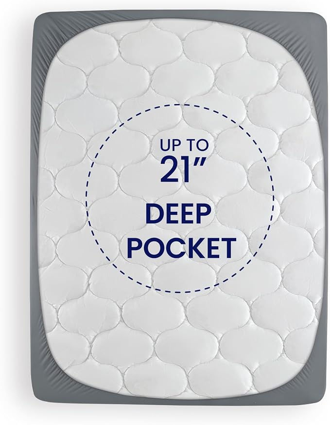 SLEEP ZONE Full Size Cooling Mattress Pad - Image 4