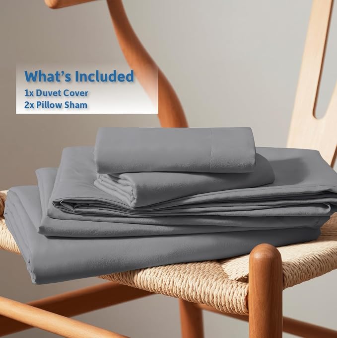 Nestl Grey Duvet Cover Full Size - Image 9