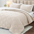 MUXHOMO 7 Pieces King Comforter Set, Reversible Bed in a Bag King Size by MUXHOMO