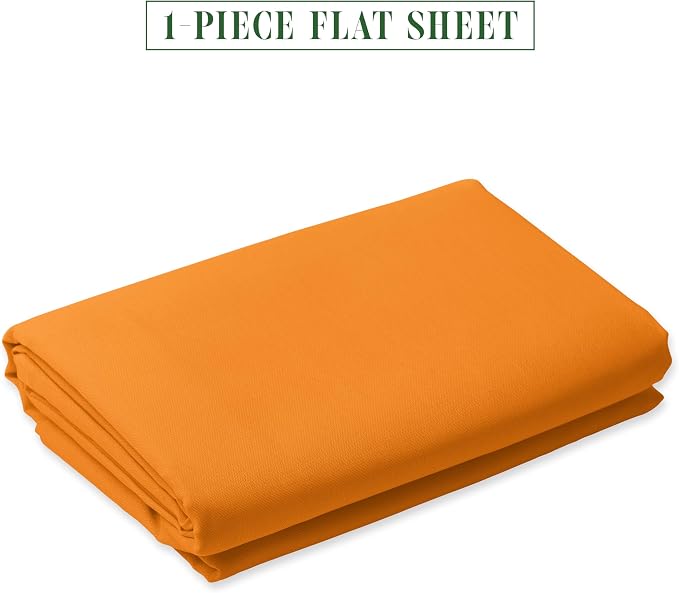 Luxury Flat Sheet on Amazon Elegant Comfort Wrinkle-Free 1500 Premier Hotel - Image 2