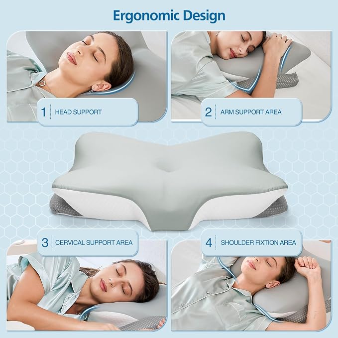 Krightlink Ergonomic Memory Foam Cervical Pillow - Image 6