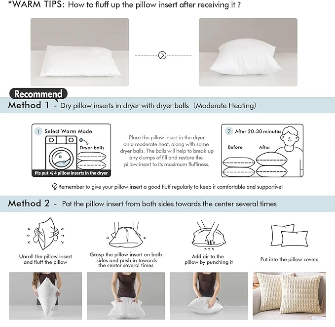 MIULEE Pillows Standard Size Set of 2 - Image 3